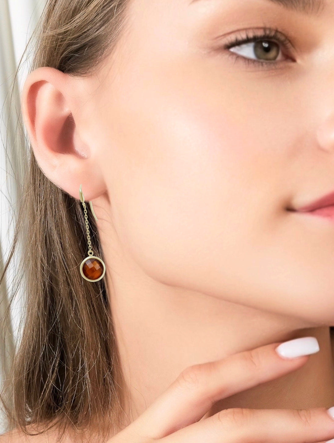 Briolette Chain Earrings